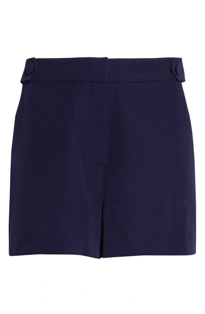 Shop Milly Aria Cady Shorts In Navy