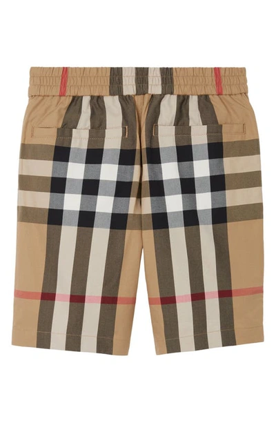 Shop Burberry Kids' Halford Check Shorts In Archive Beige Ip Chk