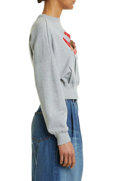 Shop Undercover Slashed Angel Graphic Sweatshirt In Top Grey