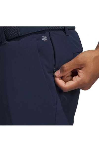 Shop Adidas Golf Water Repellent Golf Pants In Collegiate Navy