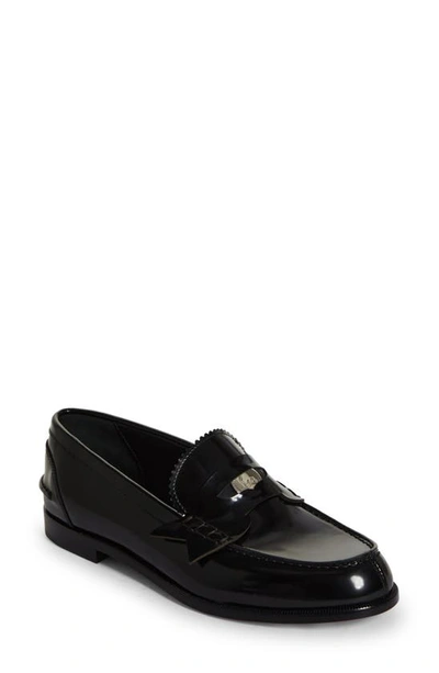 Shop Christian Louboutin Penny Loafer In Black