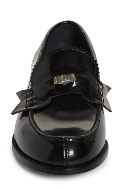 Shop Christian Louboutin Penny Loafer In Black