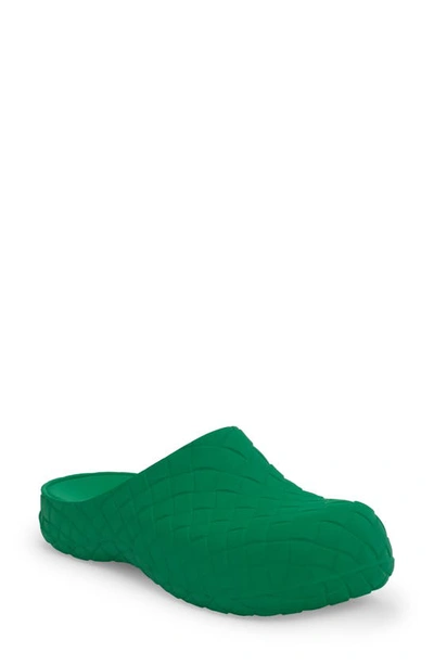 Shop Bottega Veneta Beebee Intrecciato Embossed Clog In Parakeet