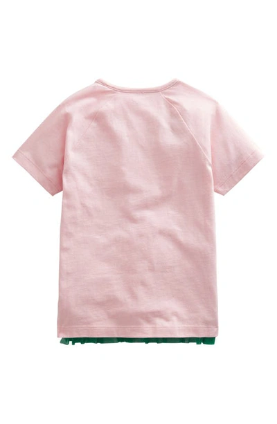Shop Mini Boden Kids' Flutter Tulle T-shirt In Pink Multi