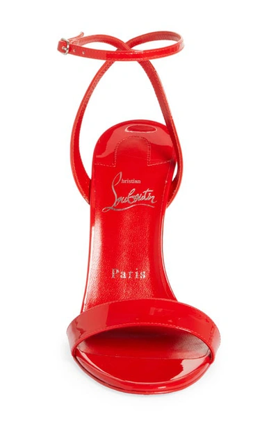 Shop Christian Louboutin Lipgloss Queen Ankle Strap Sandal In Red