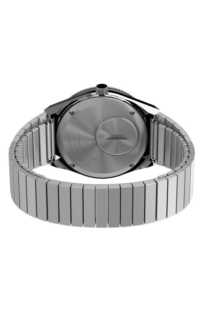 Shop Timex Q Rainbow Expansion Bracelet Watch, 36mm In Silver