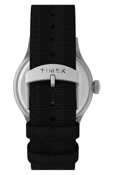 Shop Timex Expedition North Sierra Recycled Textile Strap Watch, 40mm In Black