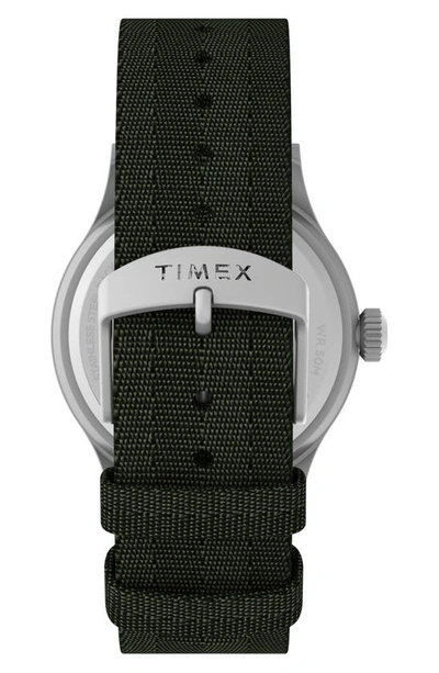 Shop Timex Expedition North Sierra Recycled Textile Strap Watch, 40mm In Green