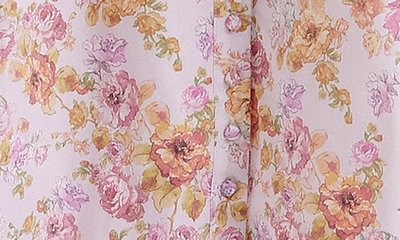 House Of Cb Womens Italian Azure Dorothy Floral-print Stretch-cotton Midi Dress In Pink Floral Print