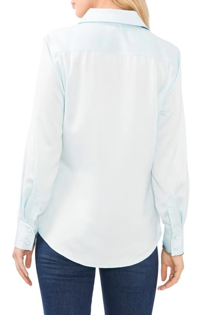 Vince Camuto Long Sleeve Button Front Shirt In Sea Breeze