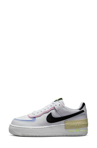 Shop Nike Air Force 1 Shadow Sneaker In White/ Black/ Gold/ Platinum
