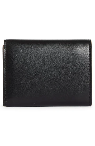 Shop Christian Louboutin Loubi 54 Compact Leather Wallet In Black/ Gold