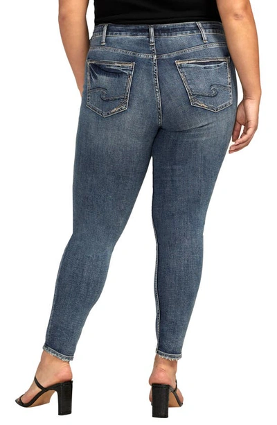 Silver Jeans Co. Plus Size Suki Mid Rise Skinny Leg Jeans In Blue