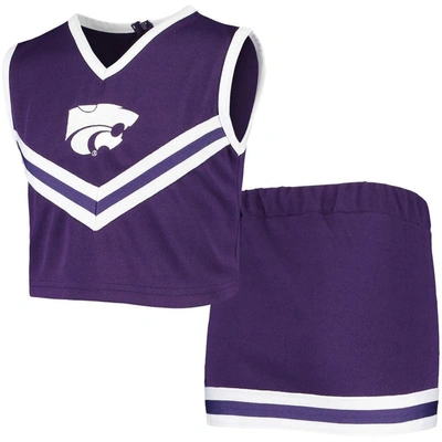 Shop Little King Girls Youth Purple Kansas State Wildcats Two-piece Cheer Set