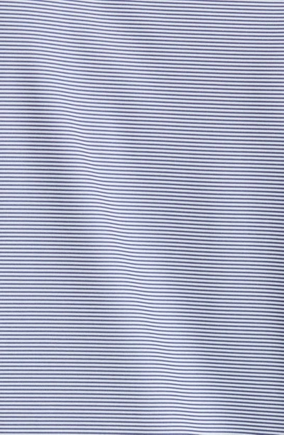 Shop Rhone Commuter Stripe Polo In Blazer Blue Stripe