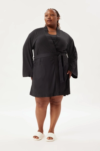 Shop Girlfriend Collective Black Dream Robe