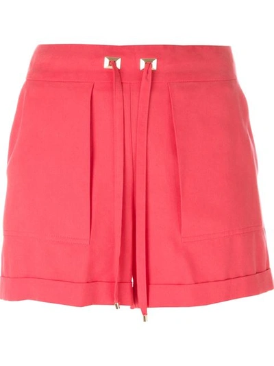 Blumarine Drawstring Shorts In Pink