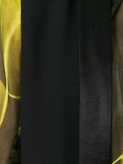 Shop Ann Demeulemeester Panelled Tuxedo Style Jacket - Black