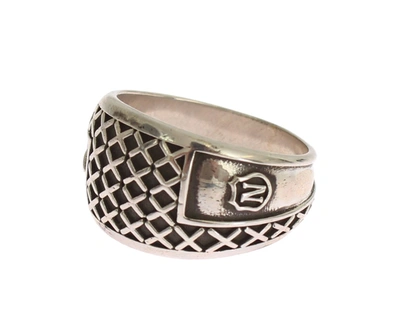 Shop Nialaya Silver Rhodium 925 Sterling Men's Ring