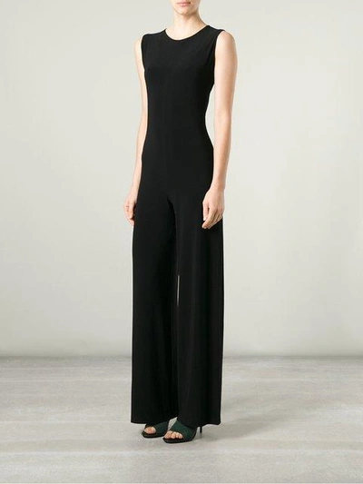 Shop Norma Kamali Wide Leg Jumpsuit