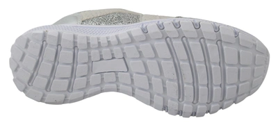 Shop Plein Sport Silver Polyester Runner Jasmines Sneakers Women's Shoes