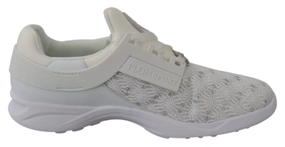 Shop Plein Sport White Polyester Runner Beth Sneakers Women's Shoes