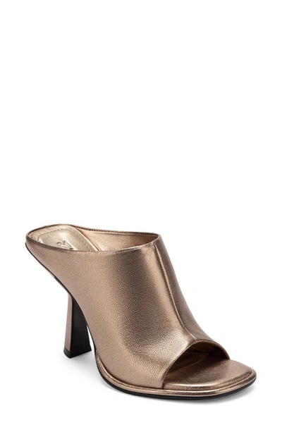 Shop Mercedes Castillo June High Soft Patent Leather Sandal In Tungstenla