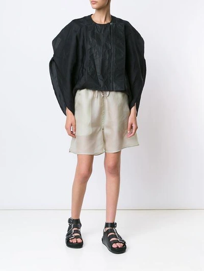 Shop Rick Owens Organza Boxer Shorts - Neutrals In Nude & Neutrals