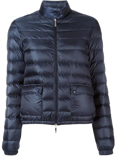 Shop Moncler 'lans' Padded Jacket - Blue