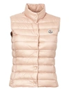 Moncler Liane Quilted Nylon Down Vest In 500 Pink