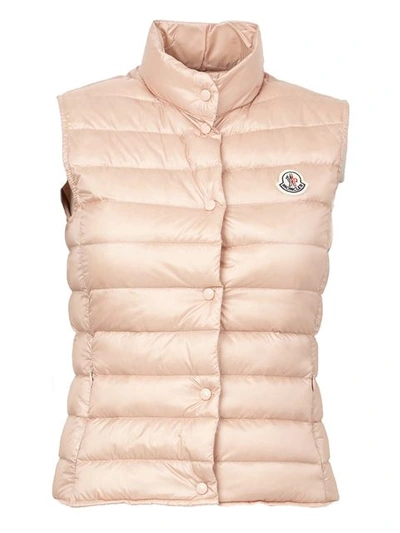 Moncler Liane Quilted Nylon Down Vest In 500 Pink