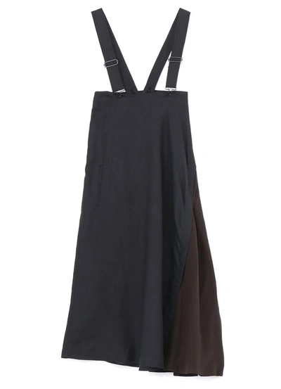 Shop Y's Women Combination High Waisted Skirt In Charcoal