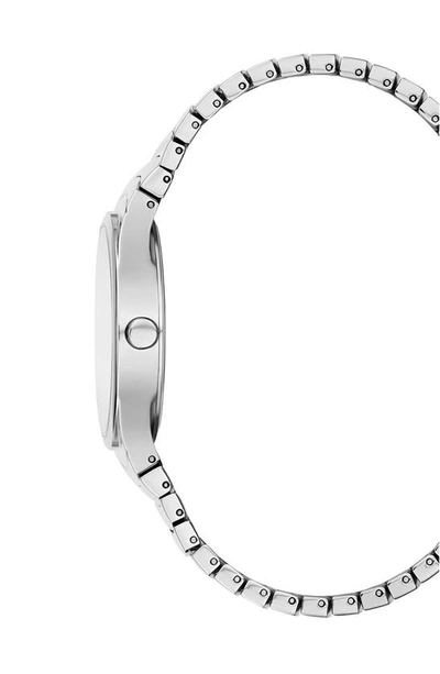 Shop Bcbgmaxazria Classic Bracelet Watch, 33mm In Silver