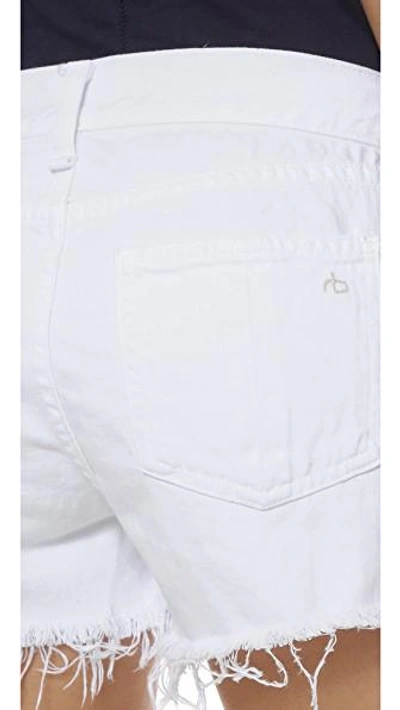 Shop Rag & Bone Cutoff Shorts In White Freeport
