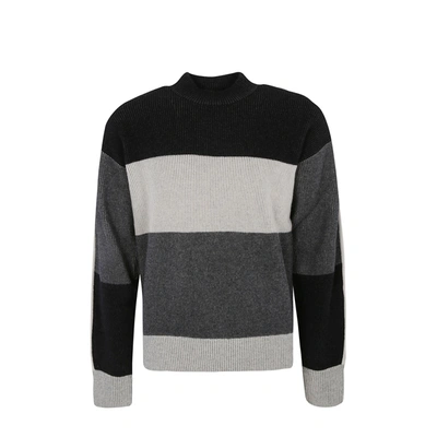 Shop Zegna Logo Sweater In Gray