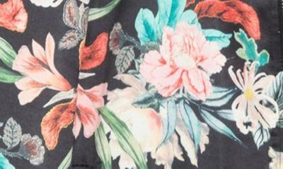 Shop Ookie & Lala Satin Bomber Jacket In Black Floral