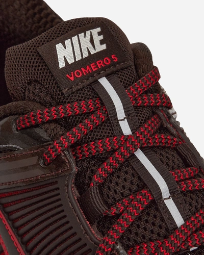 Shop Nike Zoom Vomero 5 Sneakers Velvet Brown / University Red In Multicolor