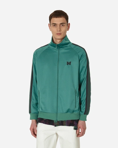 Shop Needles Poly Smooth Track Jacket Emerald In Red