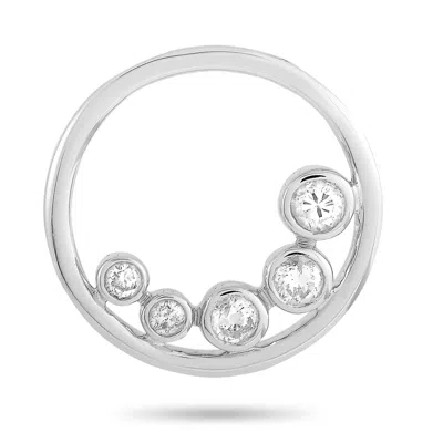 Non Branded Lb Exclusive 14k White Gold 0.25ct Diamond Pendant