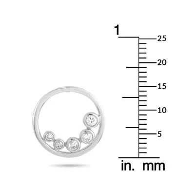 Non Branded Lb Exclusive 14k White Gold 0.25ct Diamond Pendant