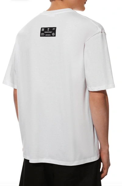 Shop Diego Venturino White Cotton Men's T-shirt