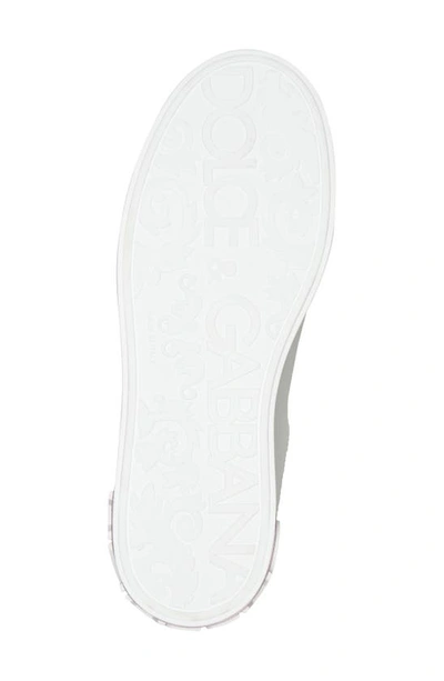 Shop Dolce & Gabbana Portofino Platform Sneaker In White/ Pink