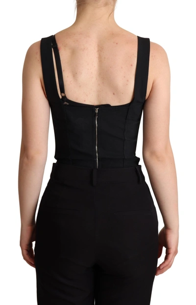 Shop Dolce & Gabbana Elegant Black Lace Bodysuit Corset Women's Dress