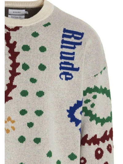 Shop Rhude 'bandana' Sweater In Multicolor