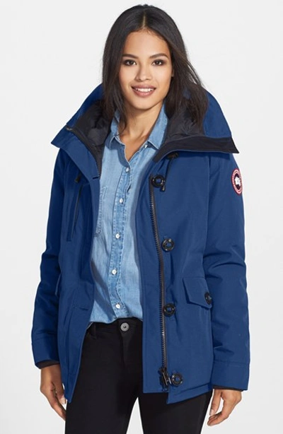 Canada Goose 'rideau' Slim Fit Down Parka In Pacific Blue