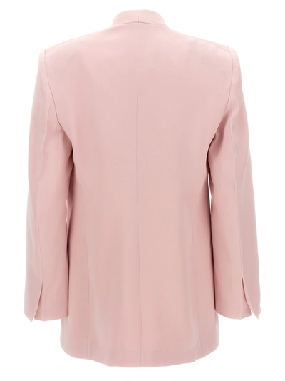 Shop Victoria Beckham Single-breasted Blazer Jacket Jackets Pink