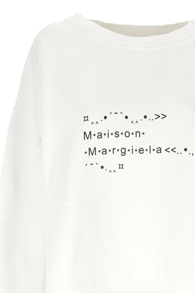 Shop Maison Margiela Sweatshirt In 100