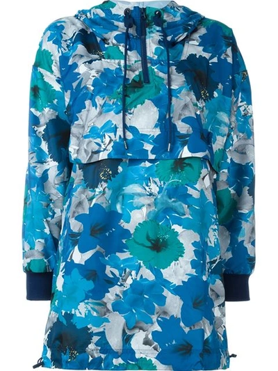 Adidas By Stella Mccartney Woman Run Blossom Printed Shell Hooded Jacket Multicolor