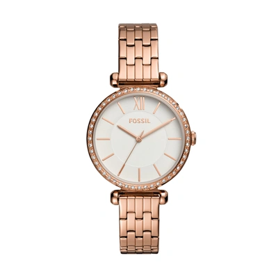 Shop Fossil Women's Tillie Three-hand, Rose Gold-tone Stainless Steel Watch In Pink