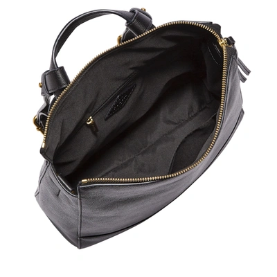 Shop Fossil Women's Elina Leather Convertible Small Backpack In Black